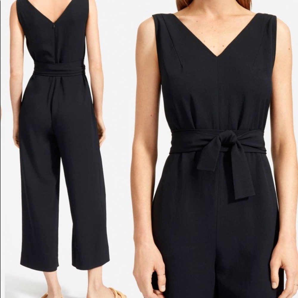 Everlane Black Japanese GoWeave Essential Jumpsuit